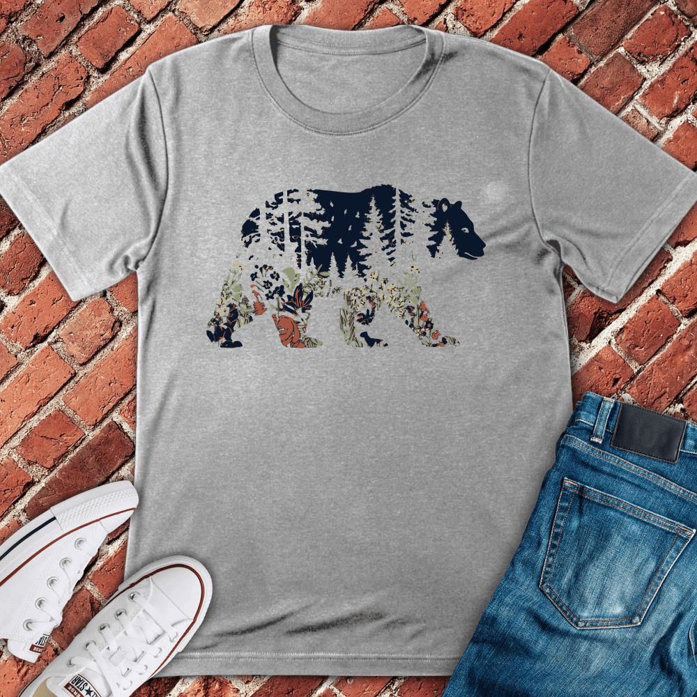 Bear Roots T-Shirt - Sport Grey