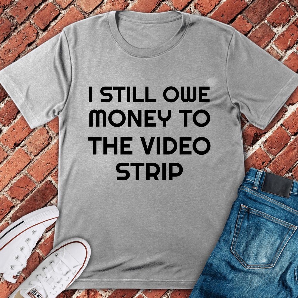 Video Strip Debt T-Shirt - Sport Grey