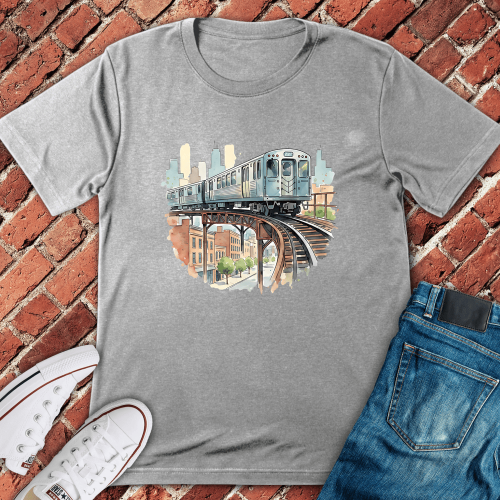 Loop Watercolor T-Shirt - Sport Grey