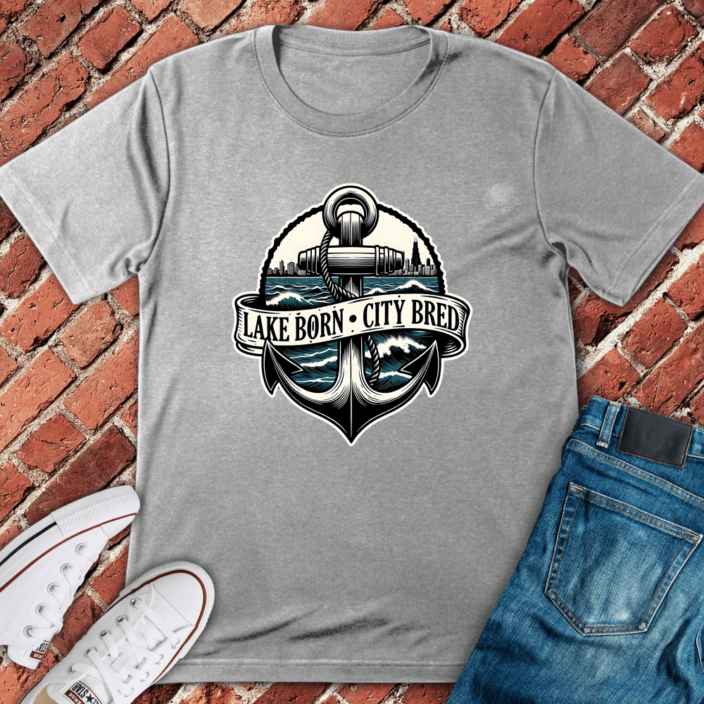 Lake Born City Bred T-Shirt - Sport Grey