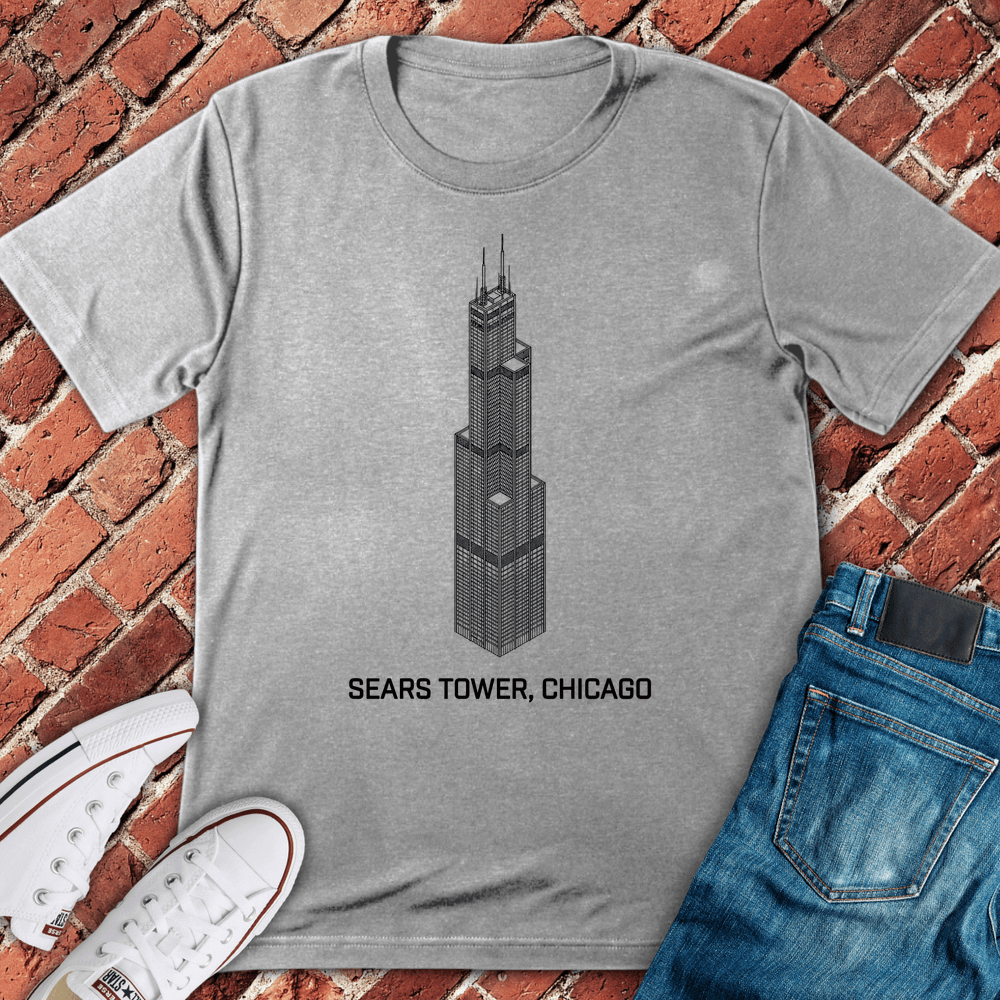 Sears Tower T-Shirt - Sport Grey
