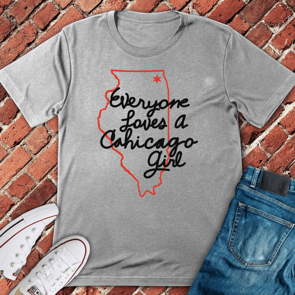 Chicago Girl Love T-Shirt - Sport Grey