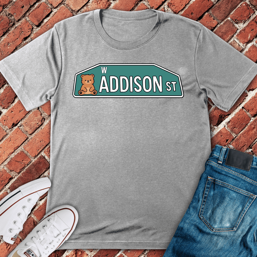 W Addison Bear T-Shirt - Sport Grey