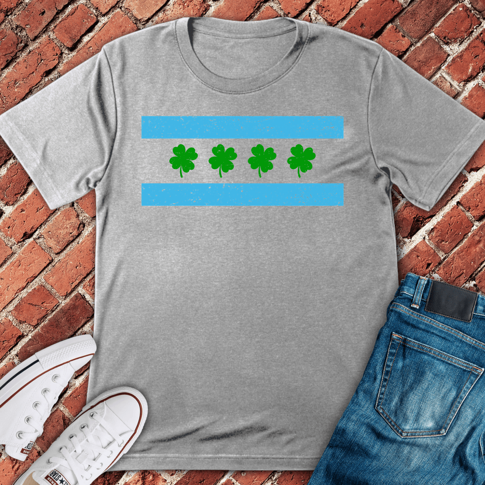 Shamrock Stripe T-Shirt - Sport Grey