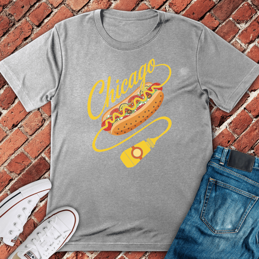 Chicago Dog Drip T-Shirt - Sport Grey