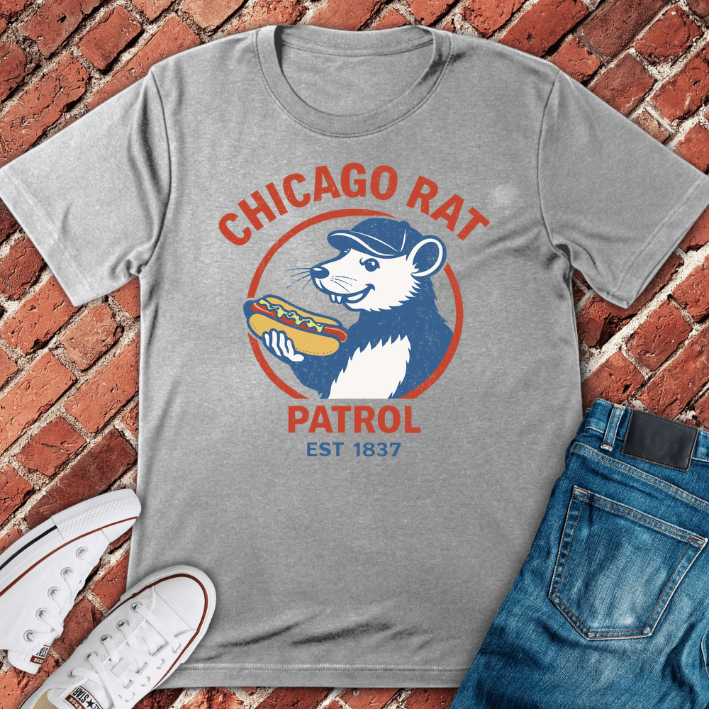 Chicago Rat Patrol T-Shirt - Sport Grey