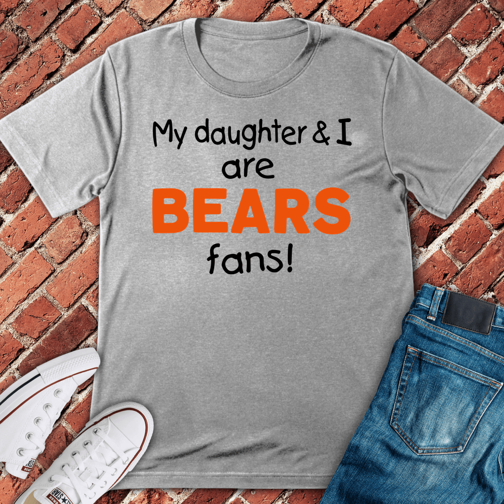 Bears Girl Dad T-Shirt - Sport Grey