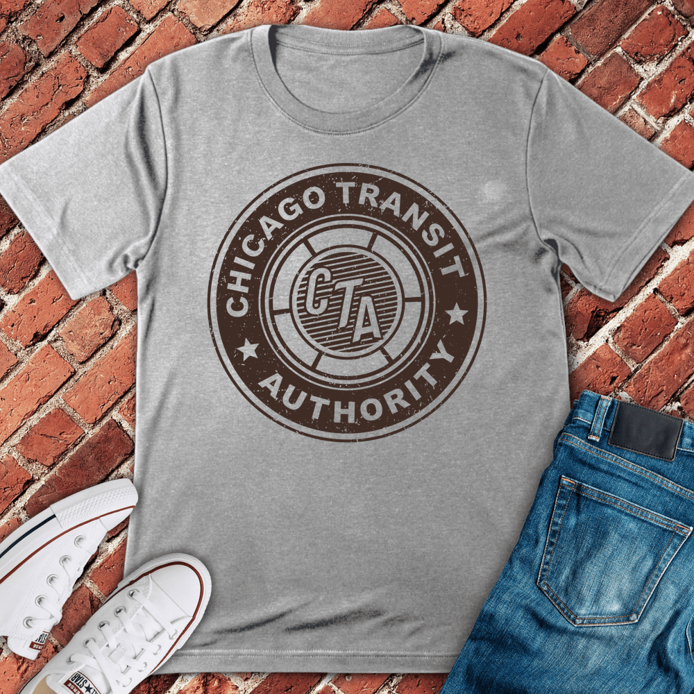 Chicago Cta Seal T-Shirt - Sport Grey