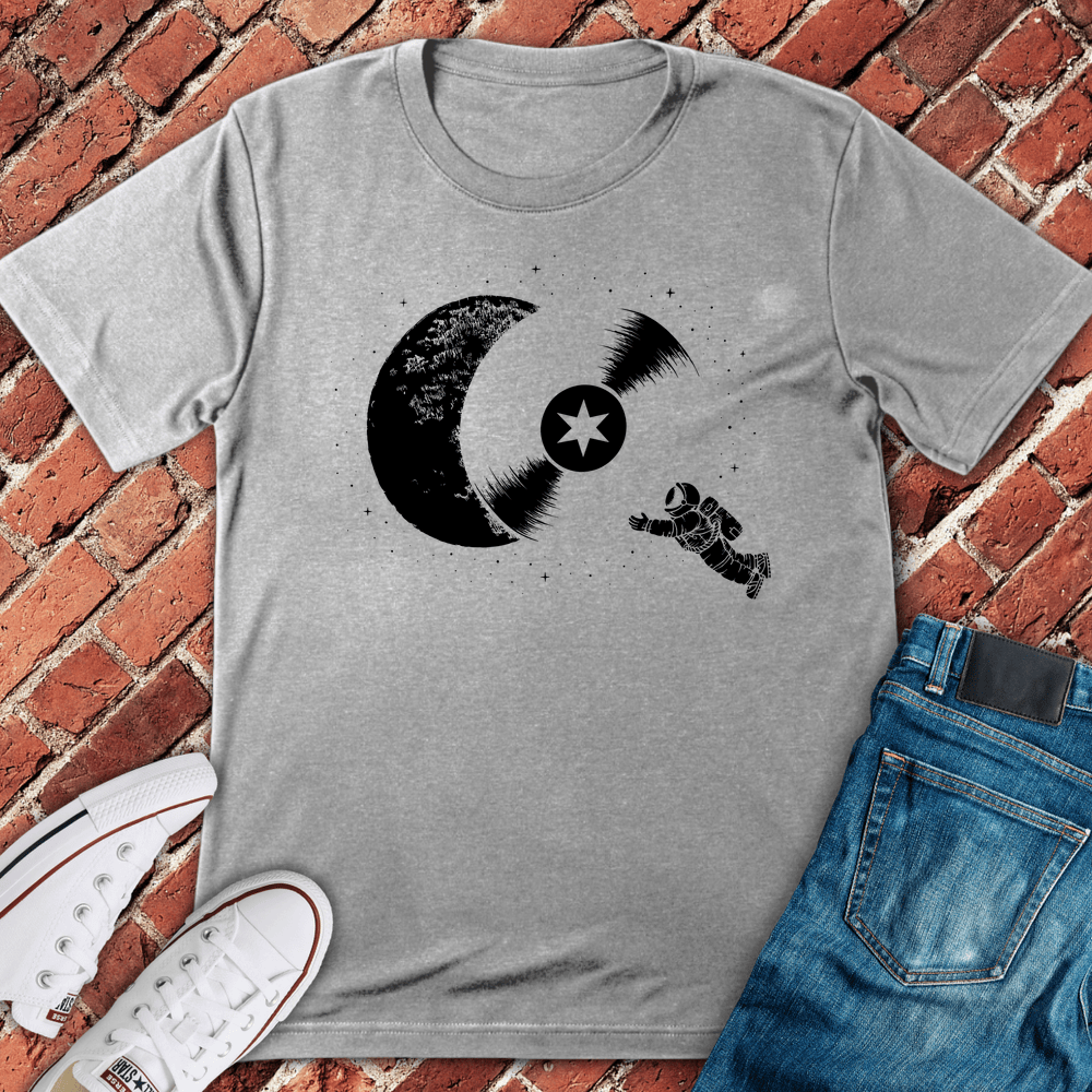 Cosmic Vinyl Drift T-Shirt - Sport Grey