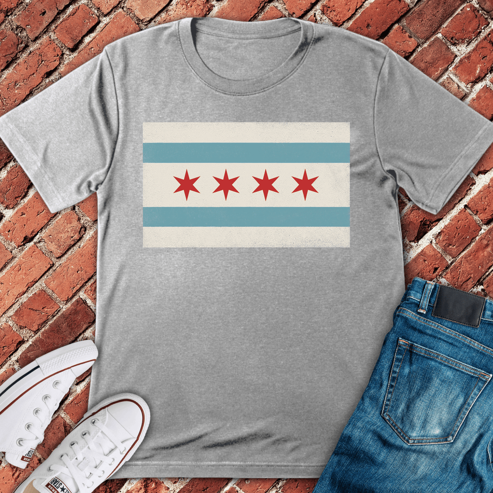 Four Star Chicago T-Shirt - Sport Grey