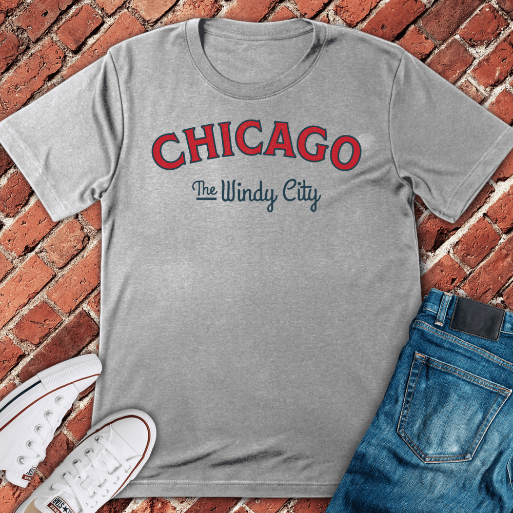 Windy City Arch T-Shirt - Sport Grey