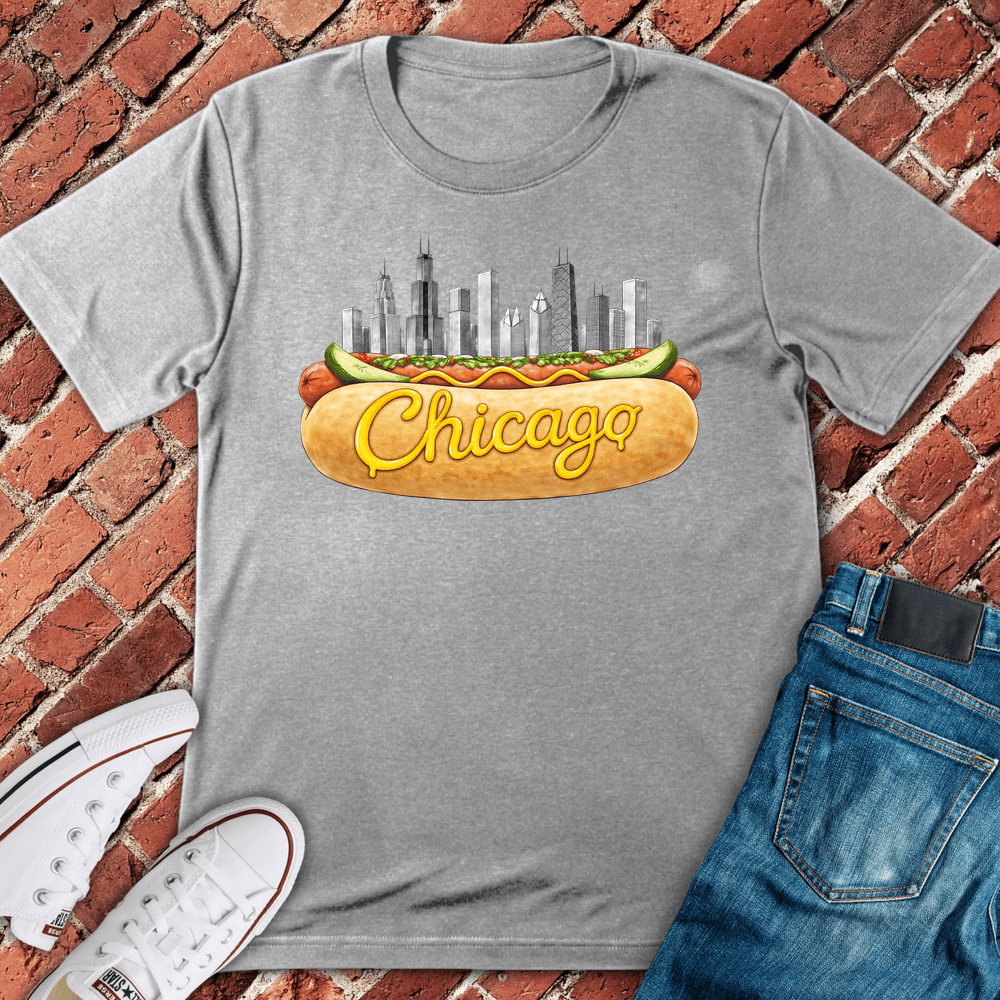 Chicago Dog City T-Shirt - Sport Grey