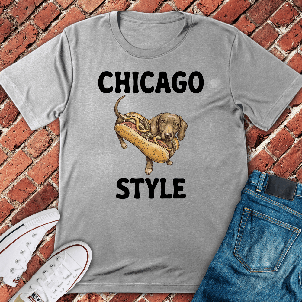 Chicago Style Wiener T-Shirt - Sport Grey