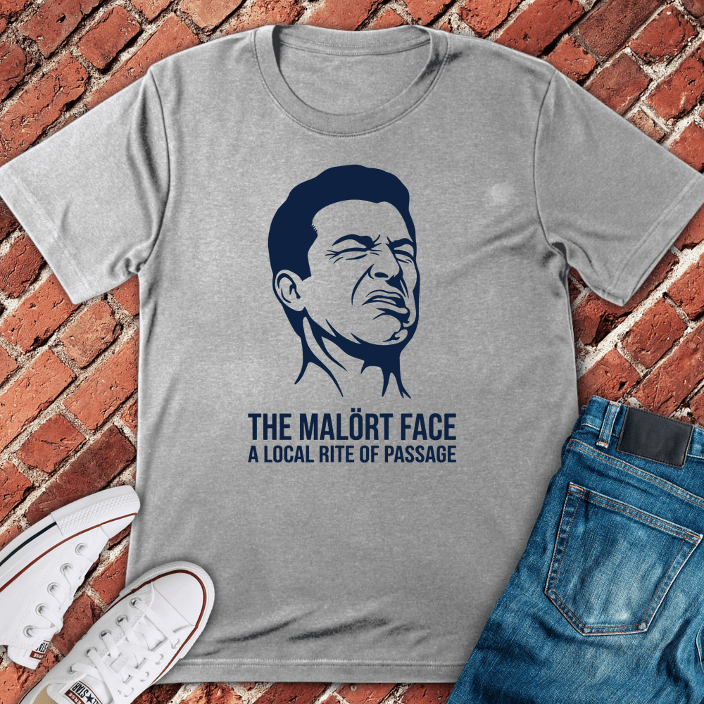 Malort Rite Face T-Shirt - Sport Grey