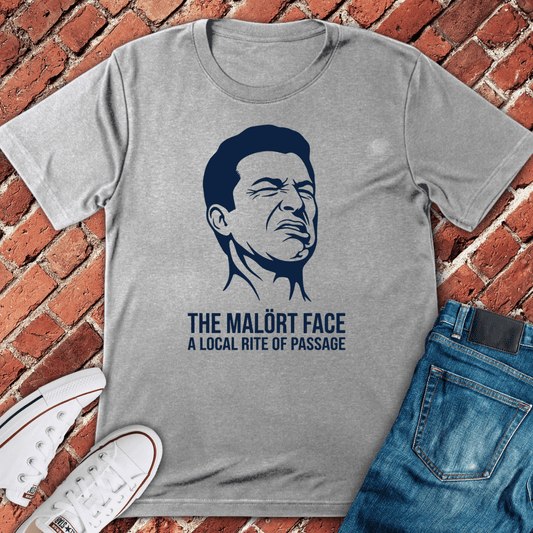 Malort Rite Face T-Shirt - Sport Grey