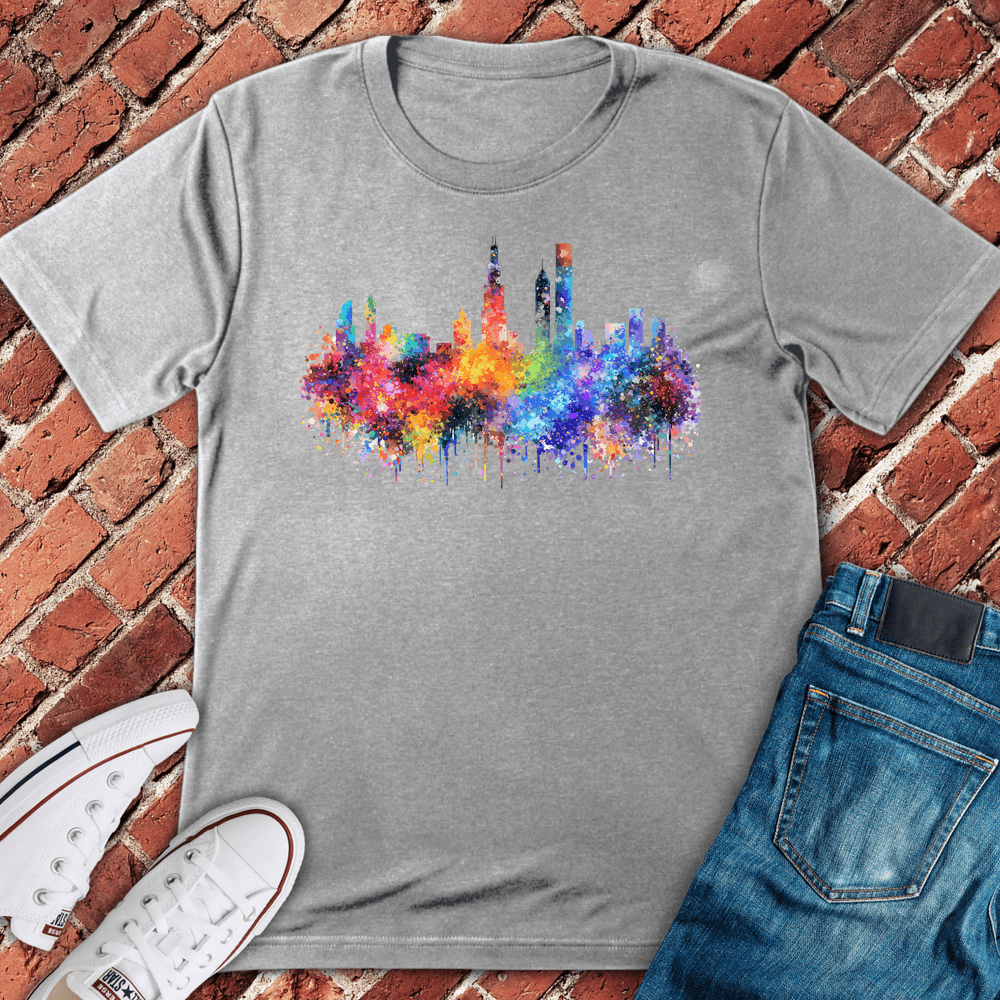 Chicago Color Splash T-Shirt - Sport Grey