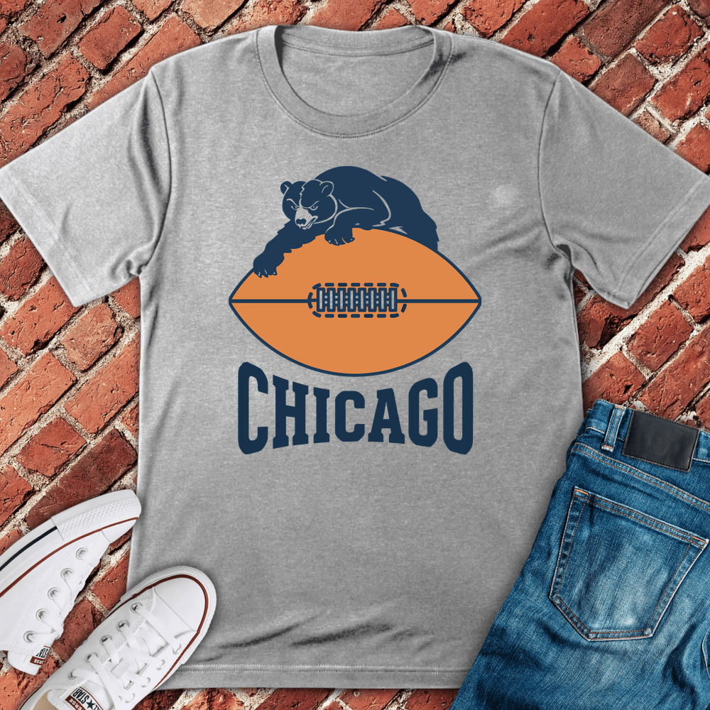 Chicago Bear Grip T-Shirt - Sport Grey
