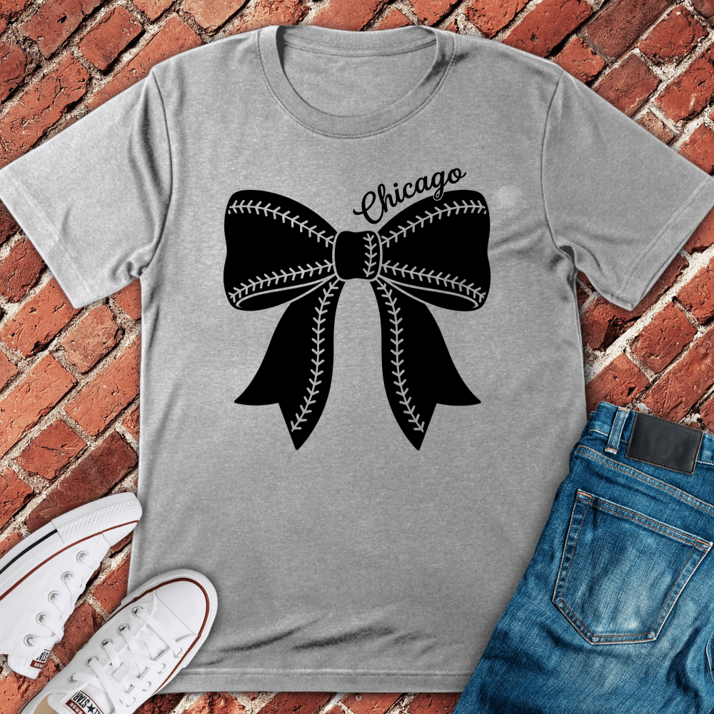 Chicago Ball Bow T-Shirt - Sport Grey