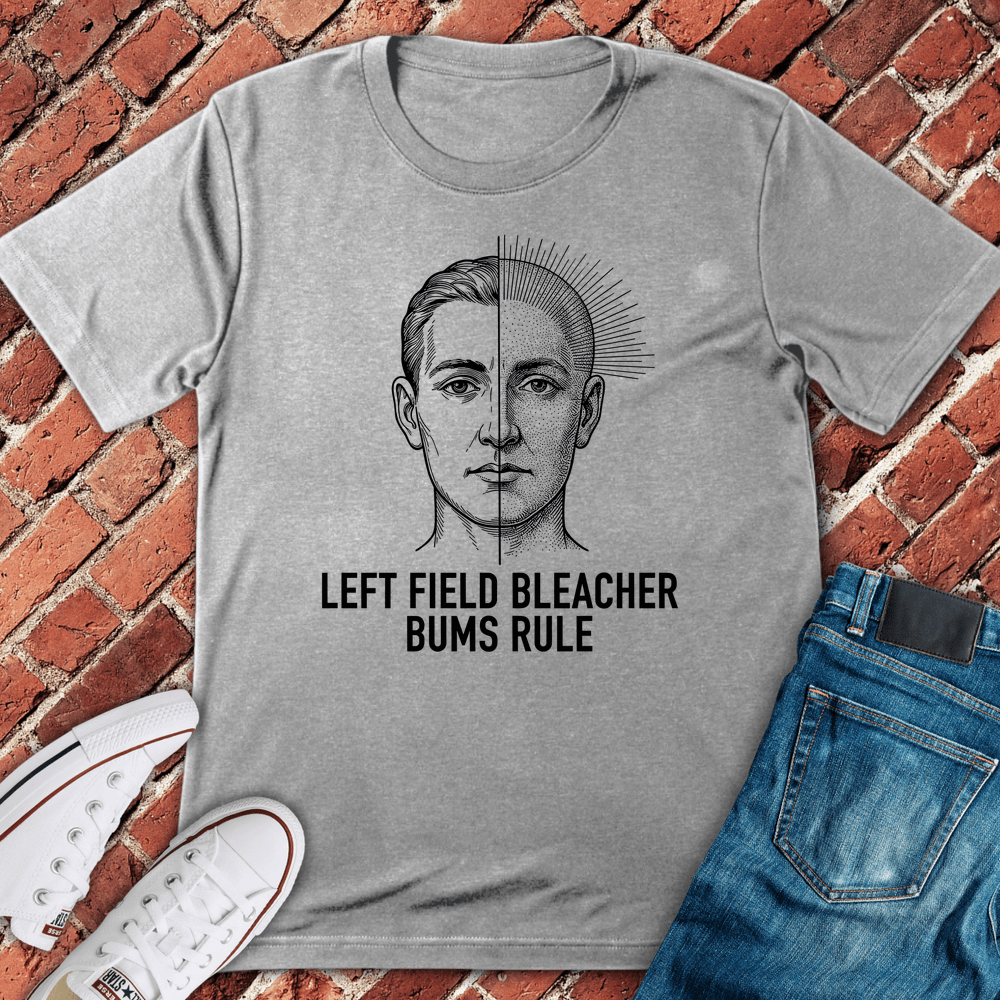 Left Field Bums T-Shirt - Sport Grey