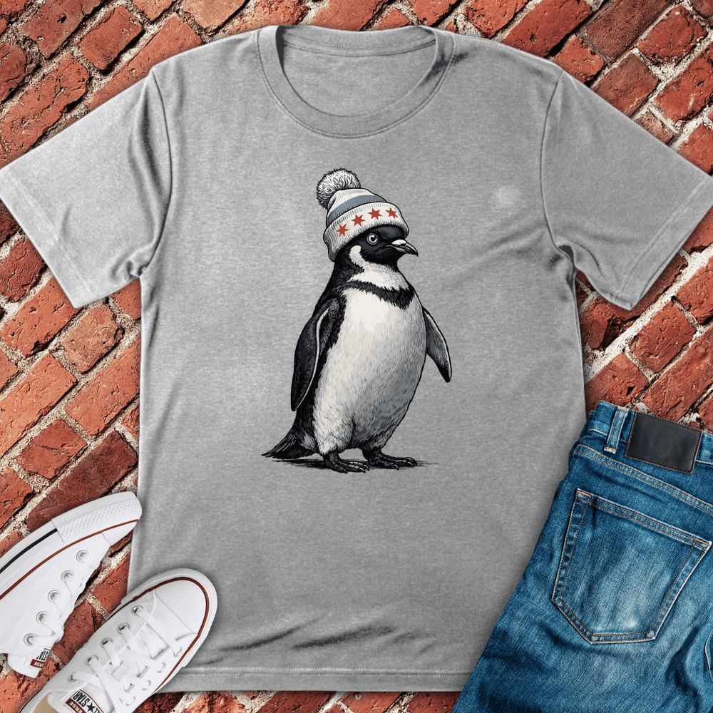 Chi Flag Penguin T-Shirt - Sport Grey