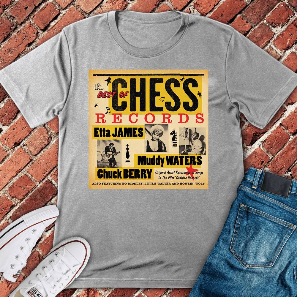 Chess Blues T-Shirt - Sport Grey