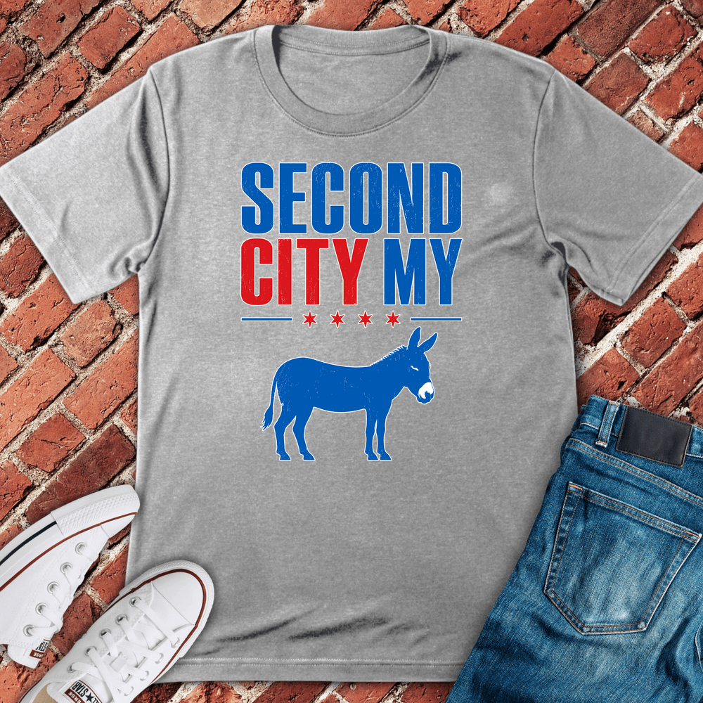 Second City Dem T-Shirt - Sport Grey