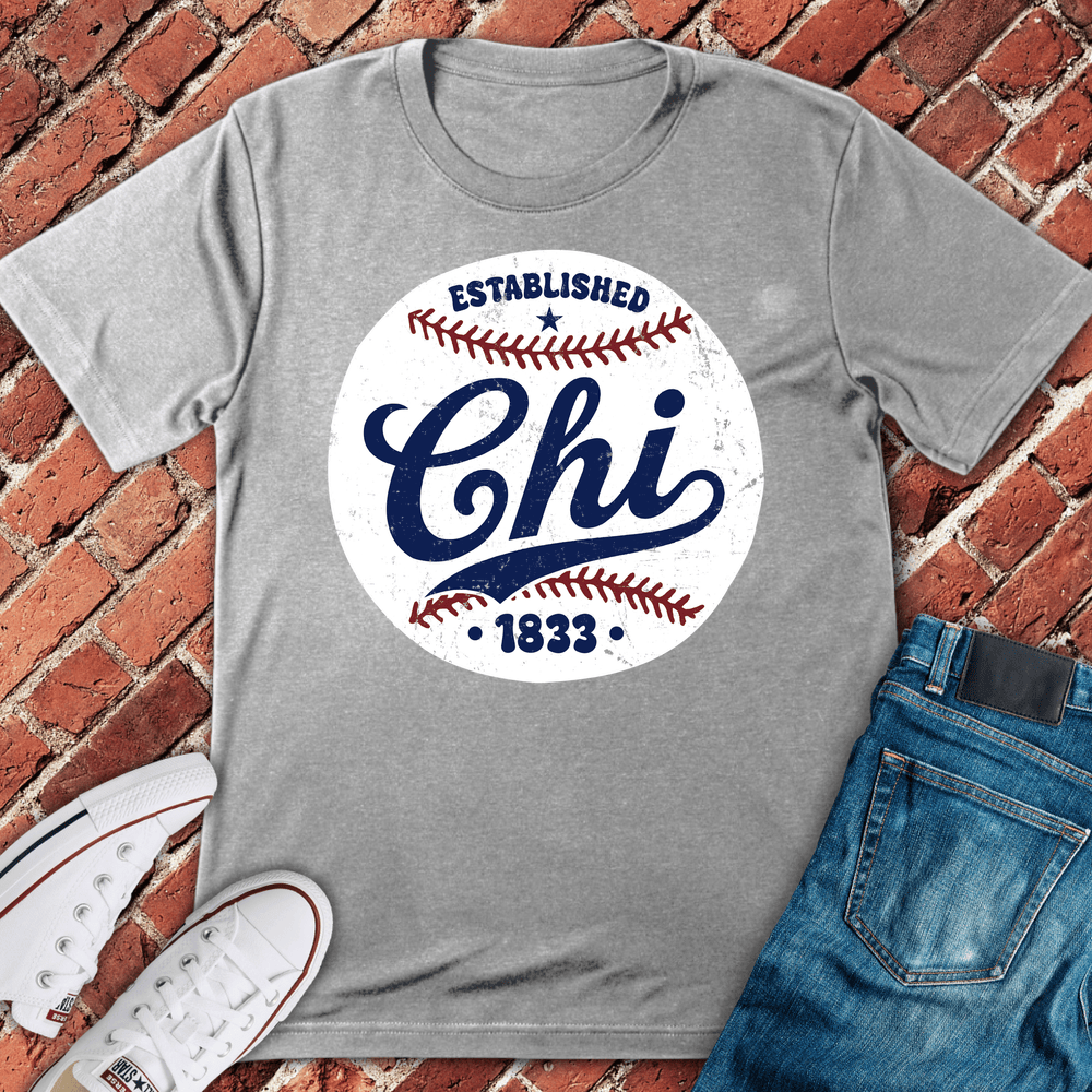 Chi Baseball T-Shirt - Sport Grey