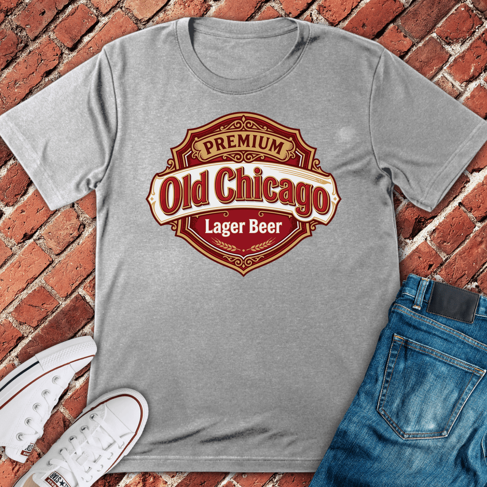 Old Chicago Lager T-Shirt - Sport Grey
