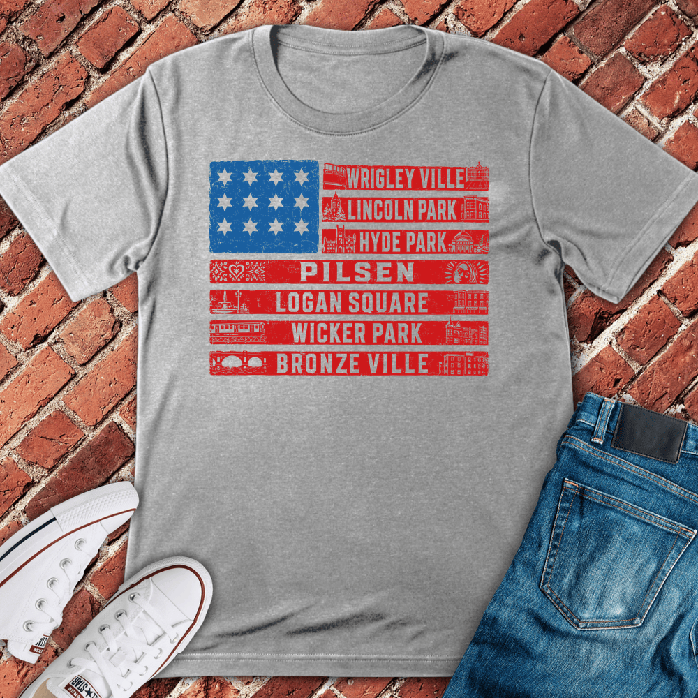 Chi Neighborhoods T-Shirt - Sport Grey