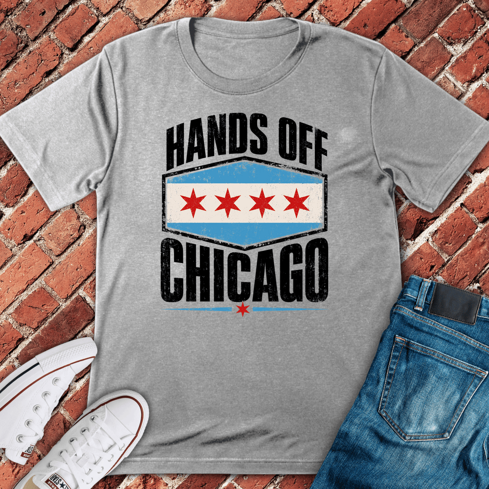 Hands Off Chicago T-Shirt - Sport Grey