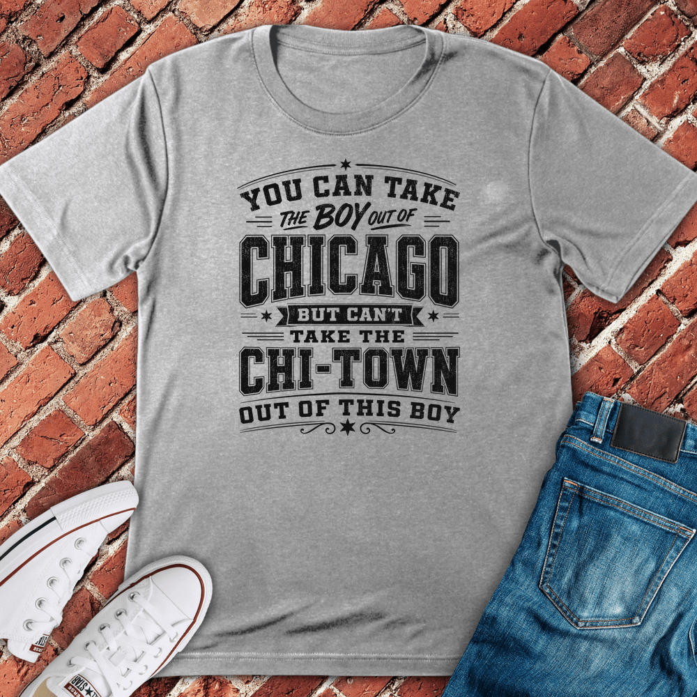 Chi Town Heart T-Shirt - Sport Grey