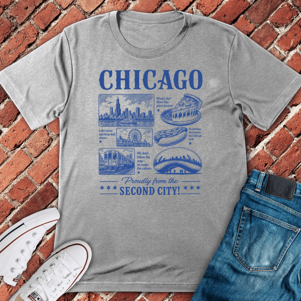 Second City T-Shirt - Sport Grey