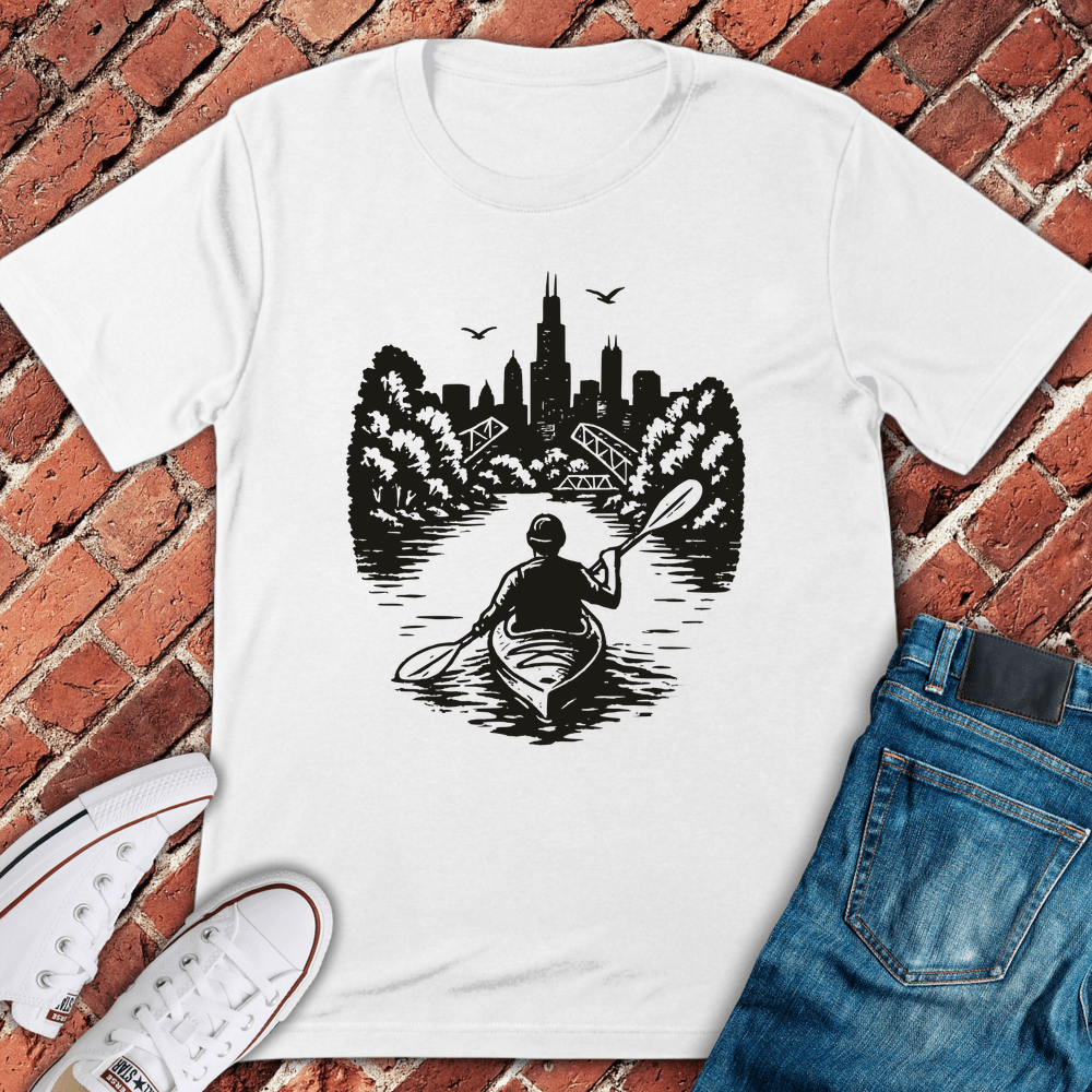 Paddle The River T-Shirt - White