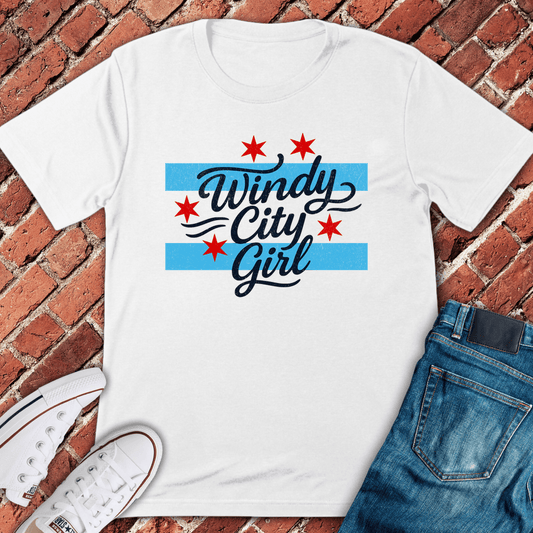 Windy City Girl T-Shirt - White