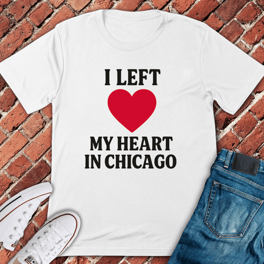 Heart In Chicago T-Shirt - White
