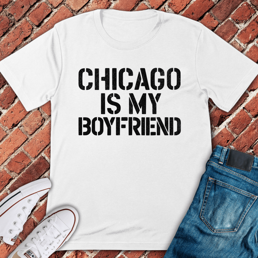 Chicago Boyfriend T-Shirt - White