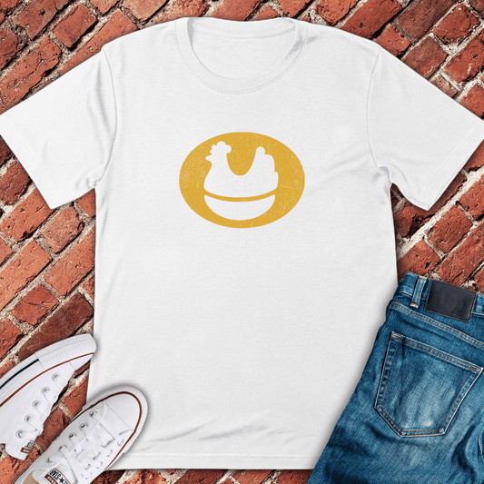 Vintage White Hen T-Shirt - White
