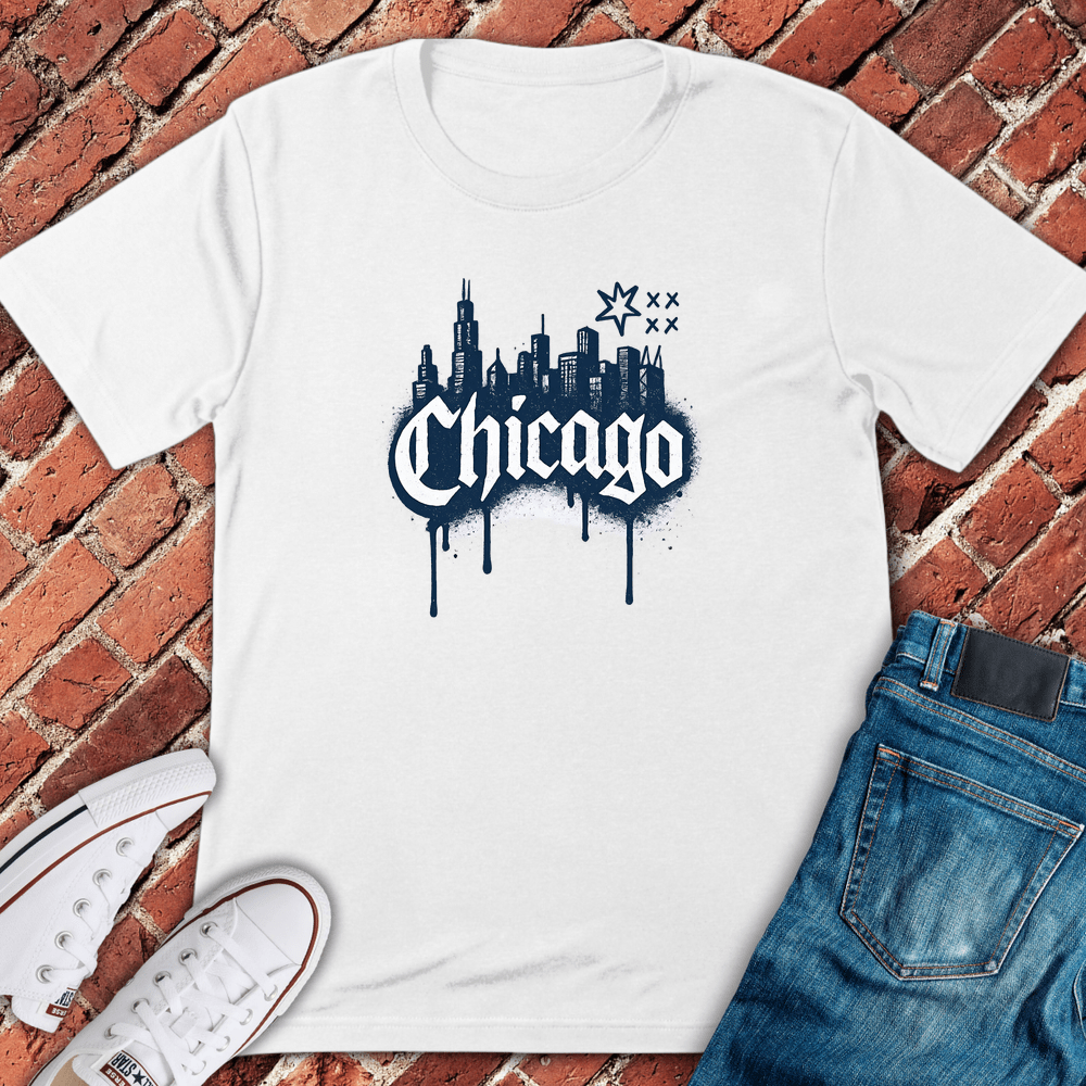Chicago Drip T-Shirt - White