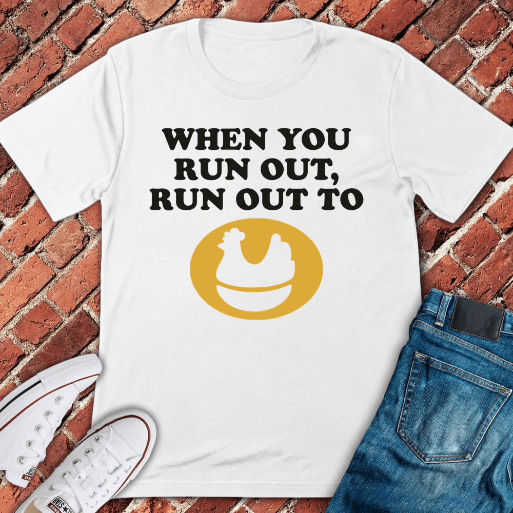 When You Run Out T-Shirt - White