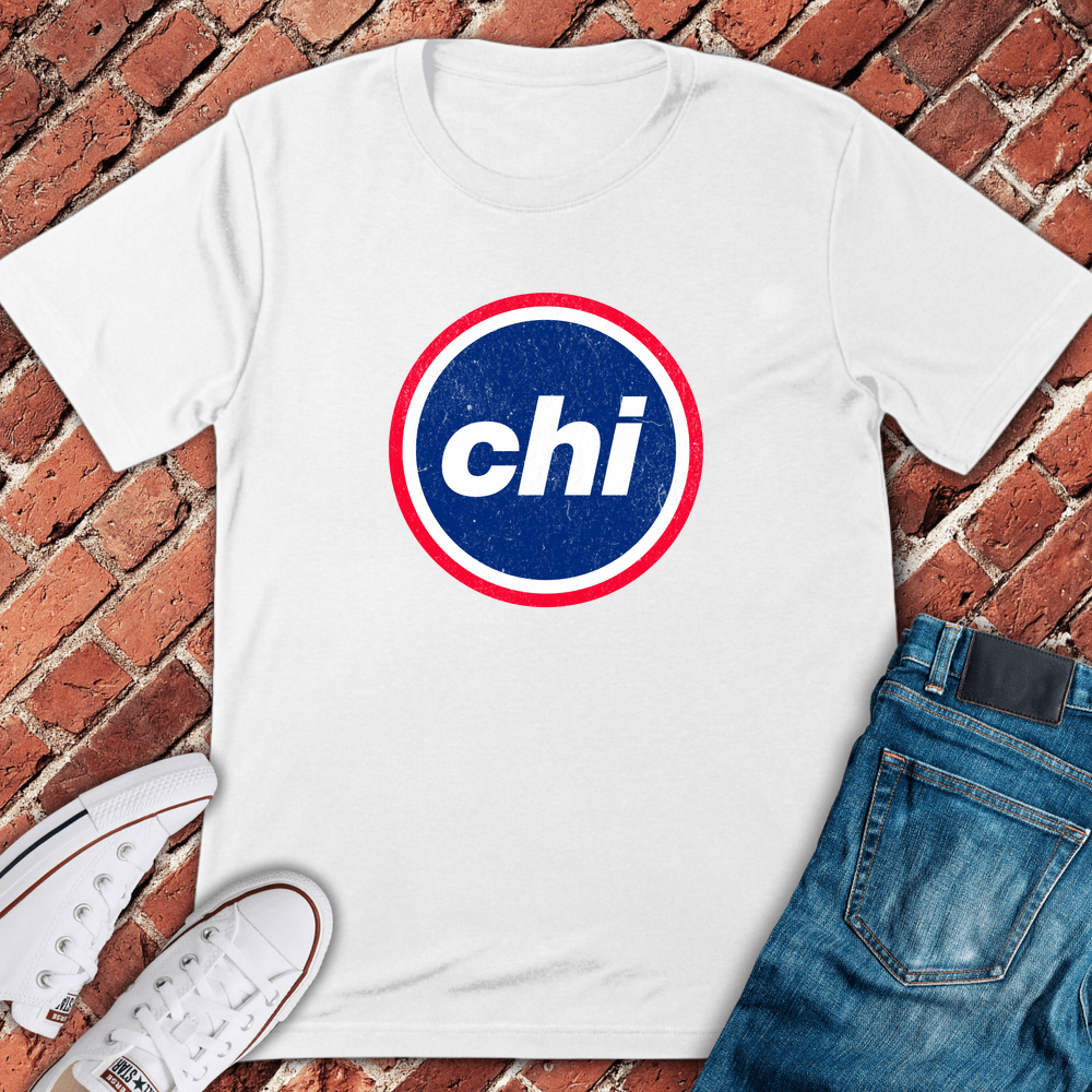 Chi Circle Logo T-Shirt - White