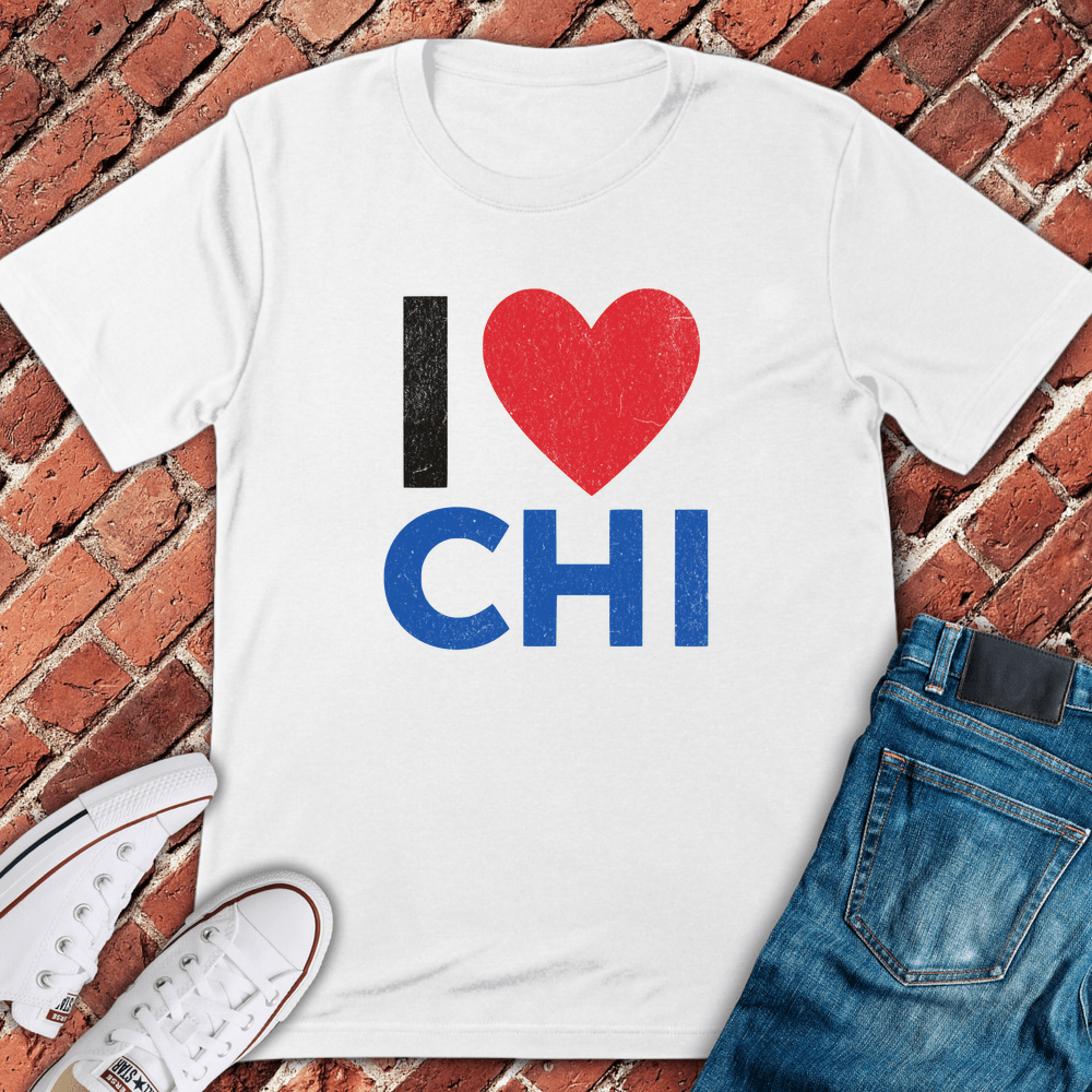 I Heart Chi Colors T-Shirt - White