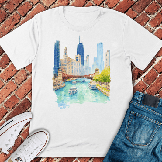 Riverwalk Dreams T-Shirt - White