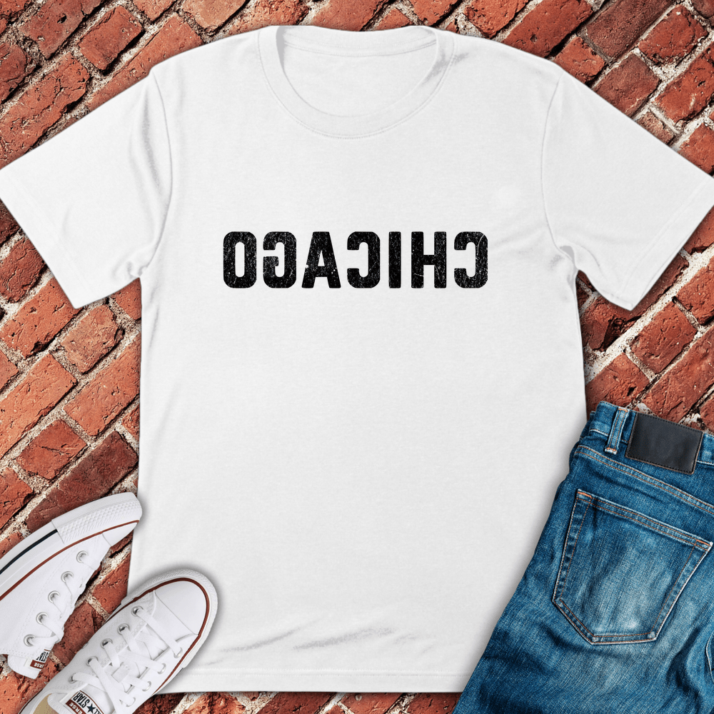 Flipped Chicago T-Shirt - White