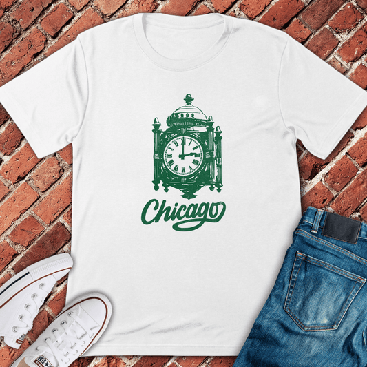 Chicago's Clock T-Shirt - White