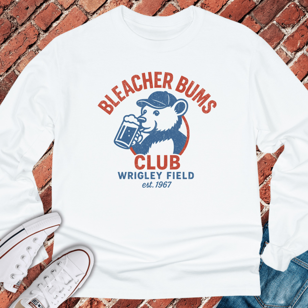 Bleacher Bums Club Long Sleeve - White
