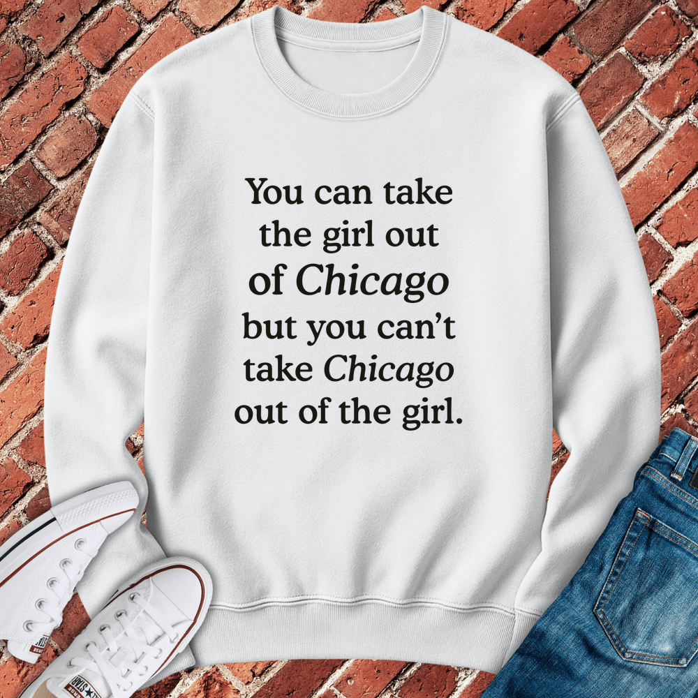 Chicago Girl Forever Crewneck - White