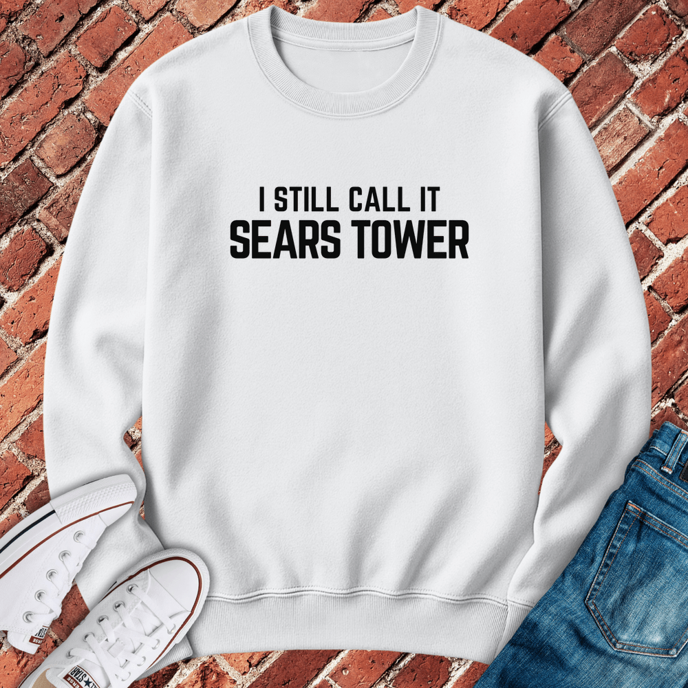 Still Sears Tower Crewneck - White