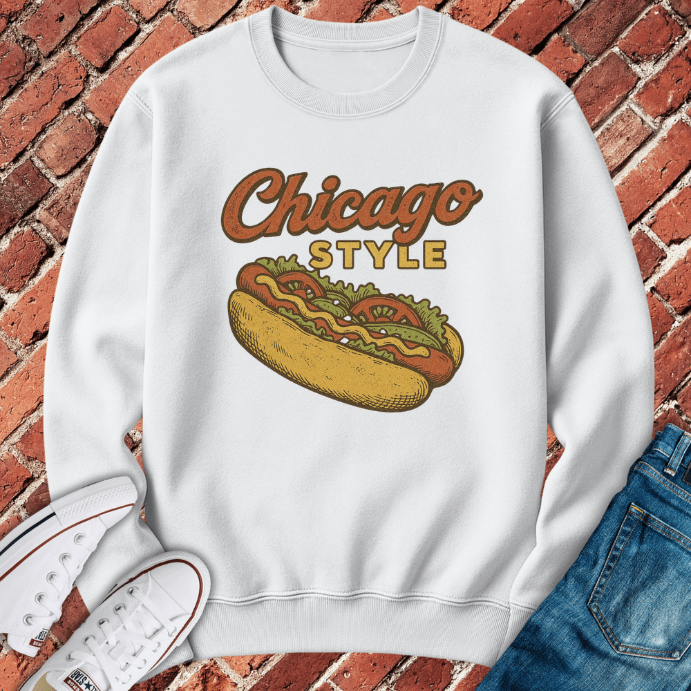Chicago Style Crewneck - White