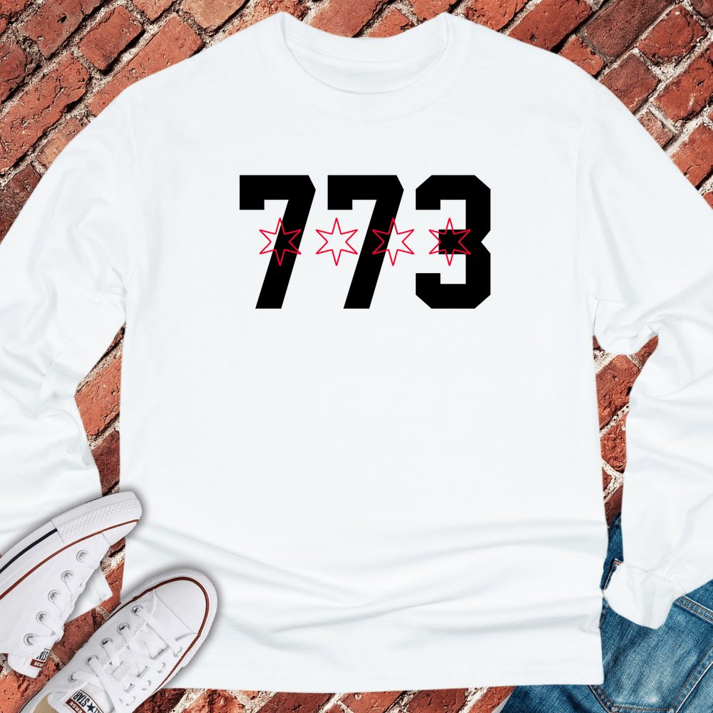 773 Stars Long Sleeve - White
