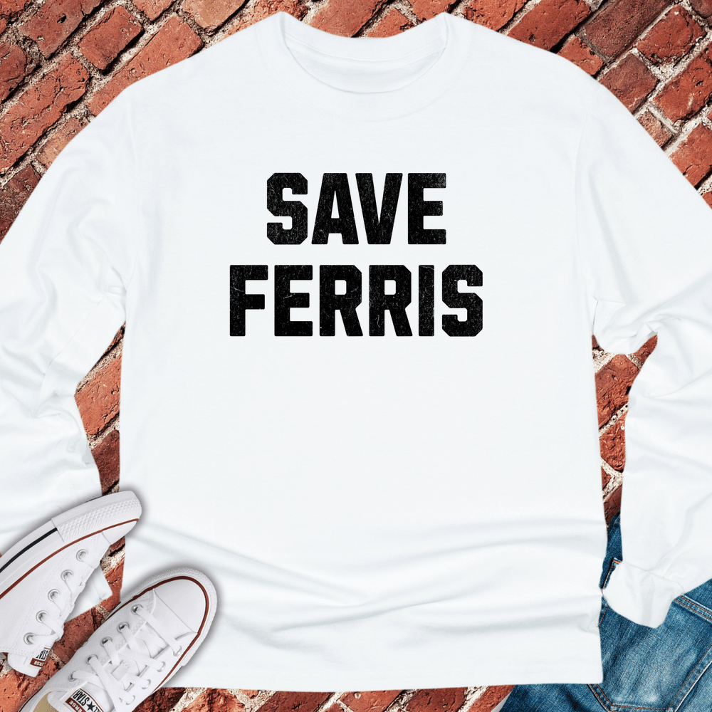 Save Ferris Long Sleeve - White